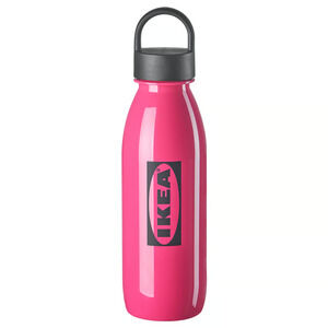)IKEA AURTIENDE Water Bottle, Pink, 17 oz (505.797.53) NEW